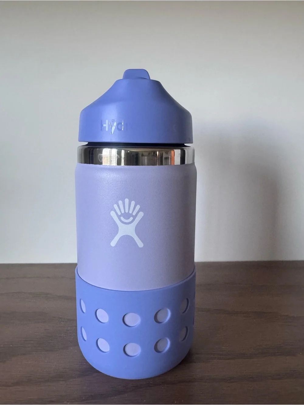 Hydro Flask 12 Oz Kids Wide Mouth Straw Cap And Boot Wisteria